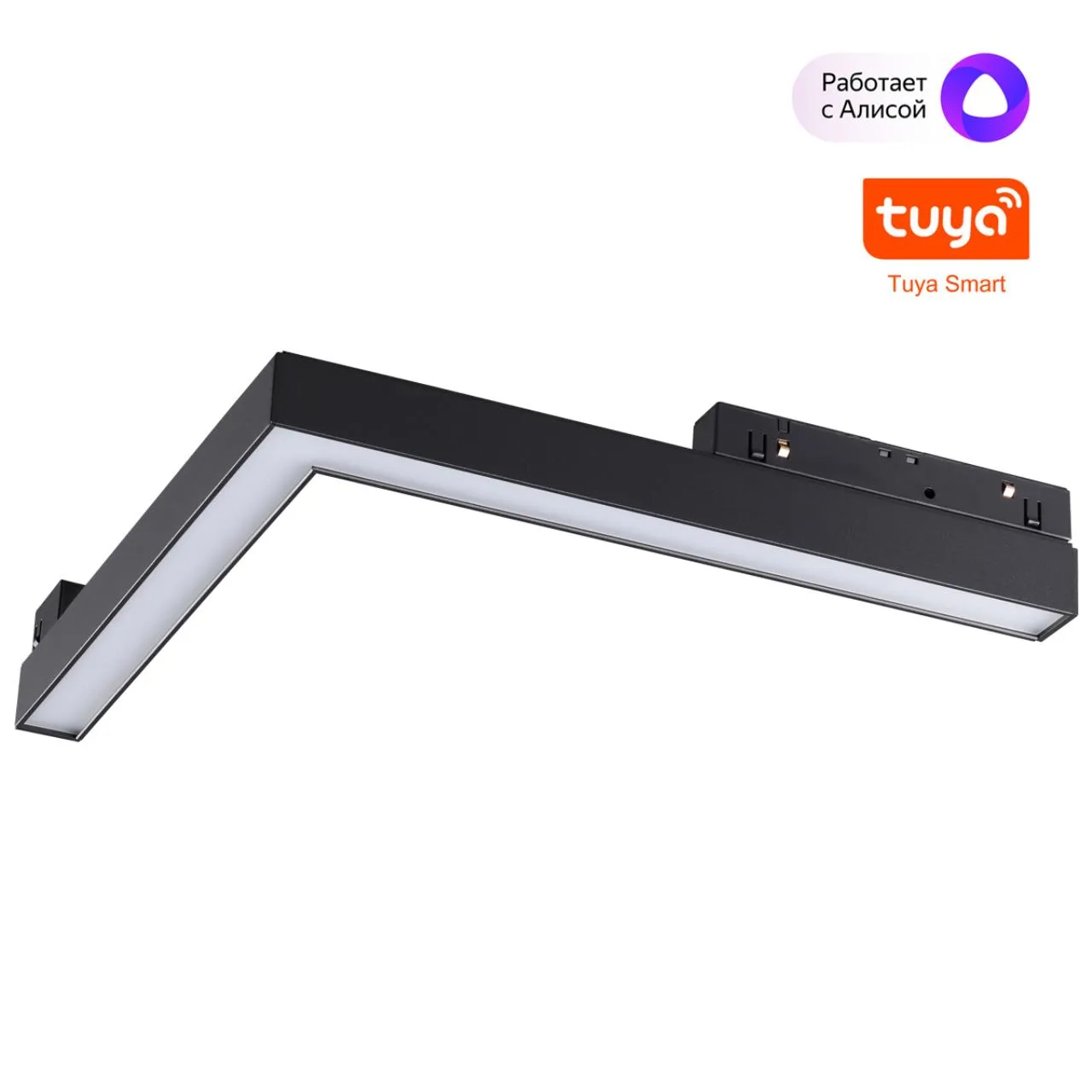 Novotech 359502 SHINO NT24 149 черный Трековый низковольт. св-к диммир. со сменой цв.температуры, пульт ДУ/Tuya Smart Life IP20 LED 24W 48V 3000-6500K FLUM — главное фото товара