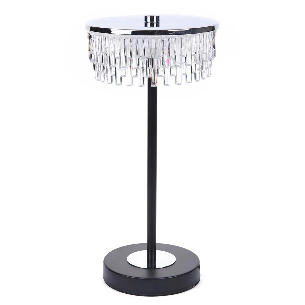Lumion 8204/1TL LEDIO LN26 531 серебро/черный/прозрачный, металл/акрил Настольная лампа LED 7W 4000К 220V SATIANA — главное фото товара