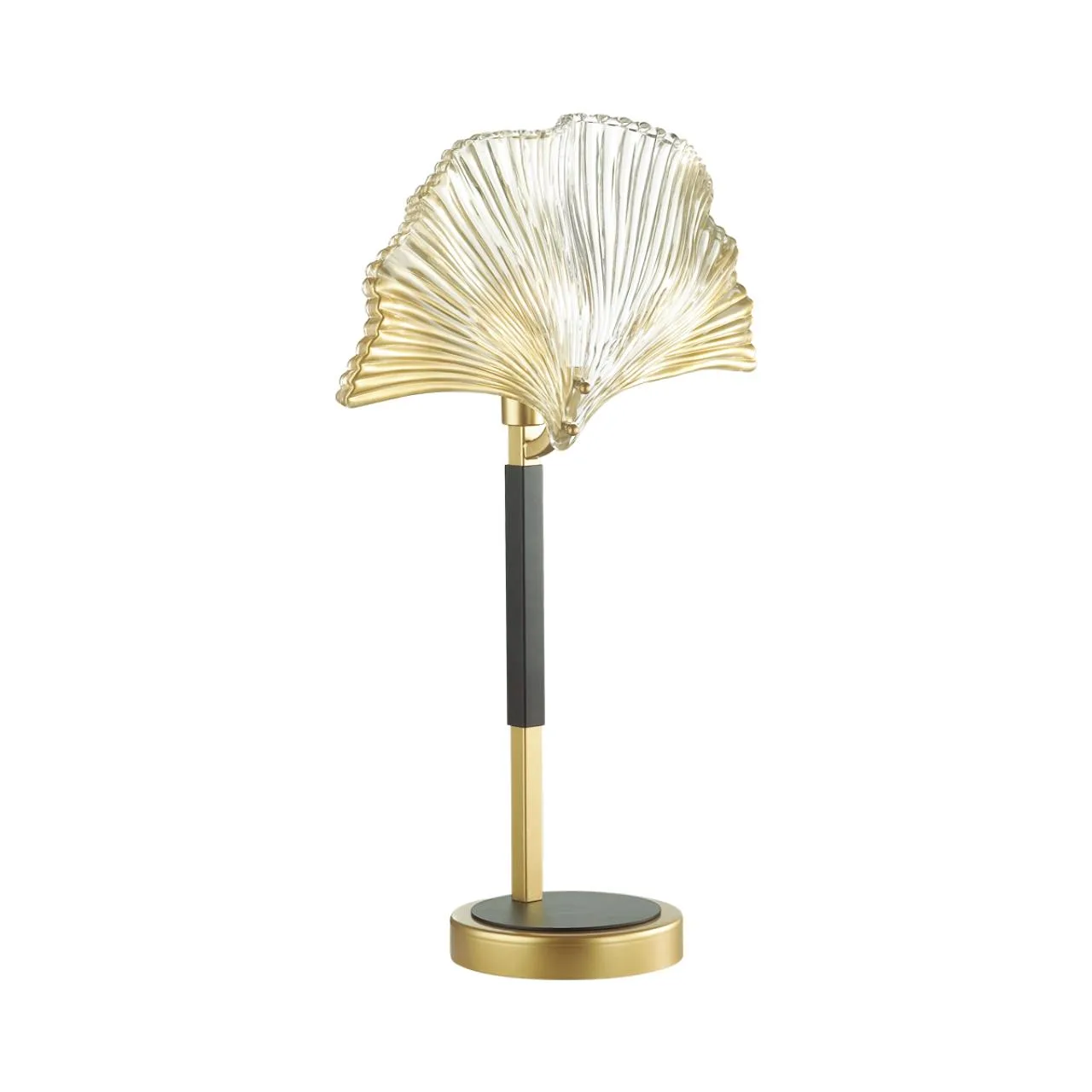 Odeon Light 4870/1T HALL ODL_EX22 000 золотой/чёрный/стекло Настольная лампа E14 1*40W VENTAGLIO — главное фото товара