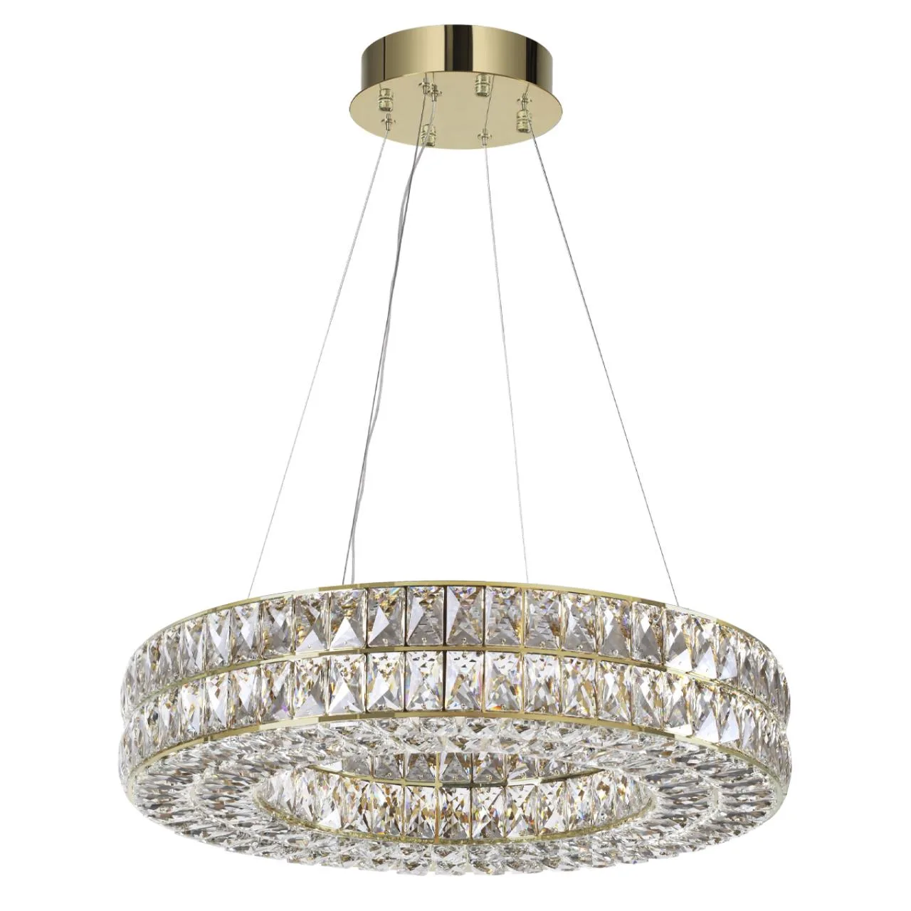 Odeon Light 4926/52L L-VISION ODL24 581 золото/металл/хрусталь Люстра LED 52W 4000K 2971Лм PANTA — главное фото товара