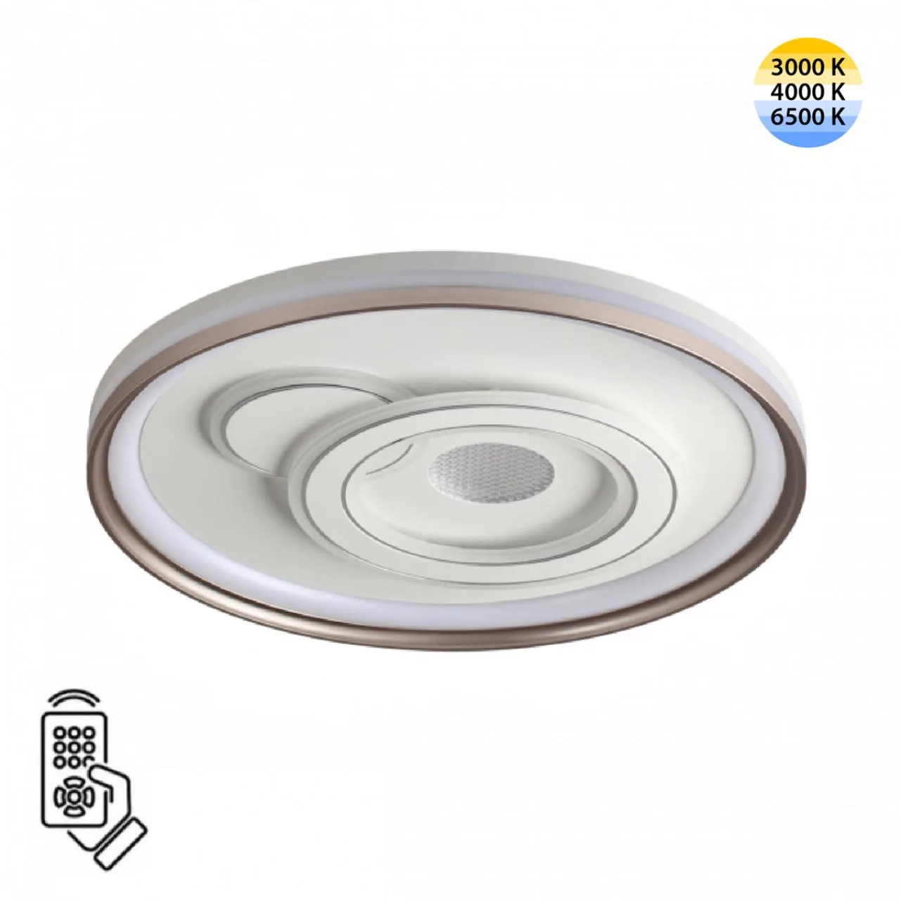 СОНЕКС 7785/85L PIKO LED SN 607 Светильник металл/белый/бронза LED 85Вт 3000-6500K D490 IP20 пульт ДУ GEMINI — главное фото товара