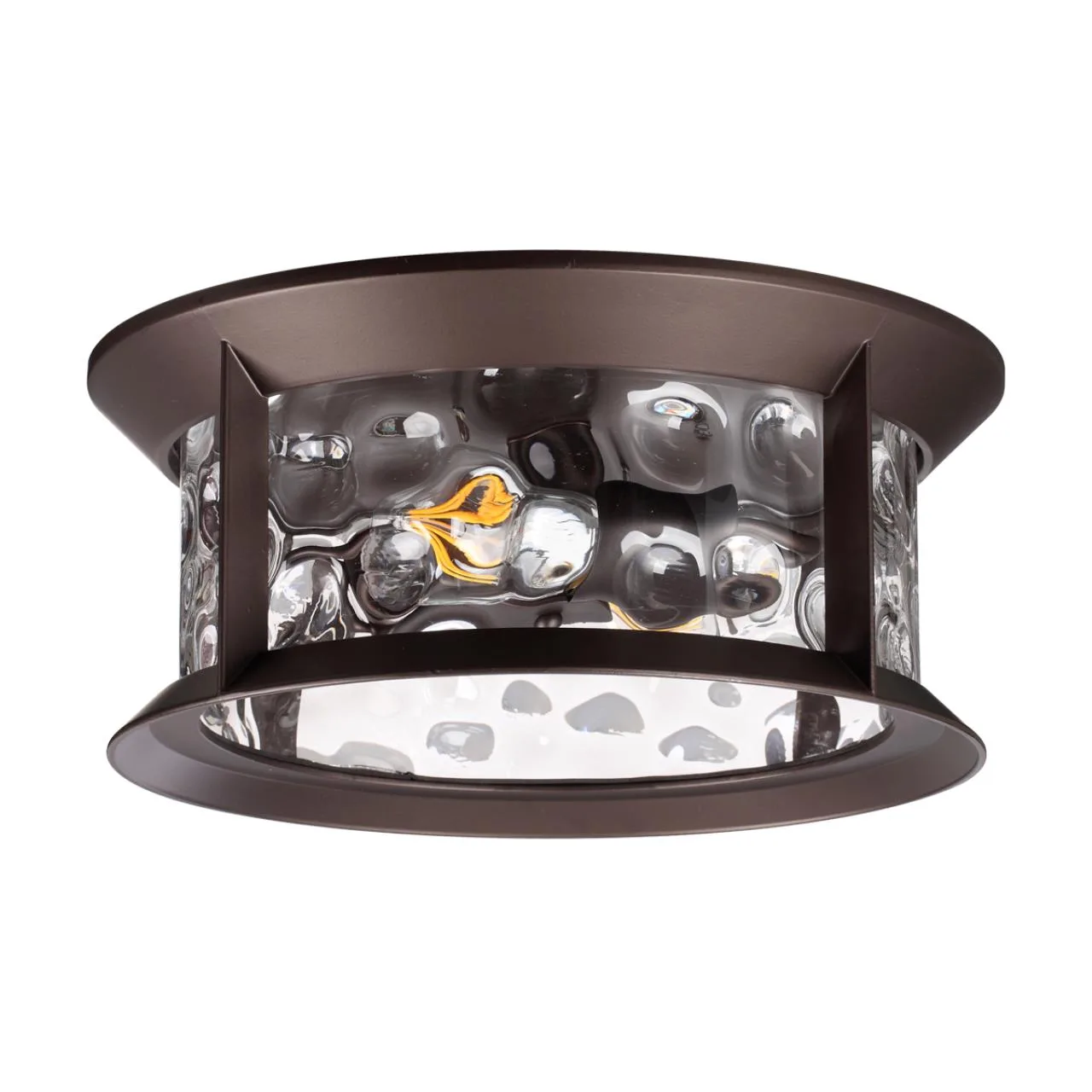 Odeon Light 4961/2C NATURE ODL22 703 темно-коричневый/стекло Ландшафтный потолочный светильник E27 2*60W IP44 MAVRET — главное фото товара