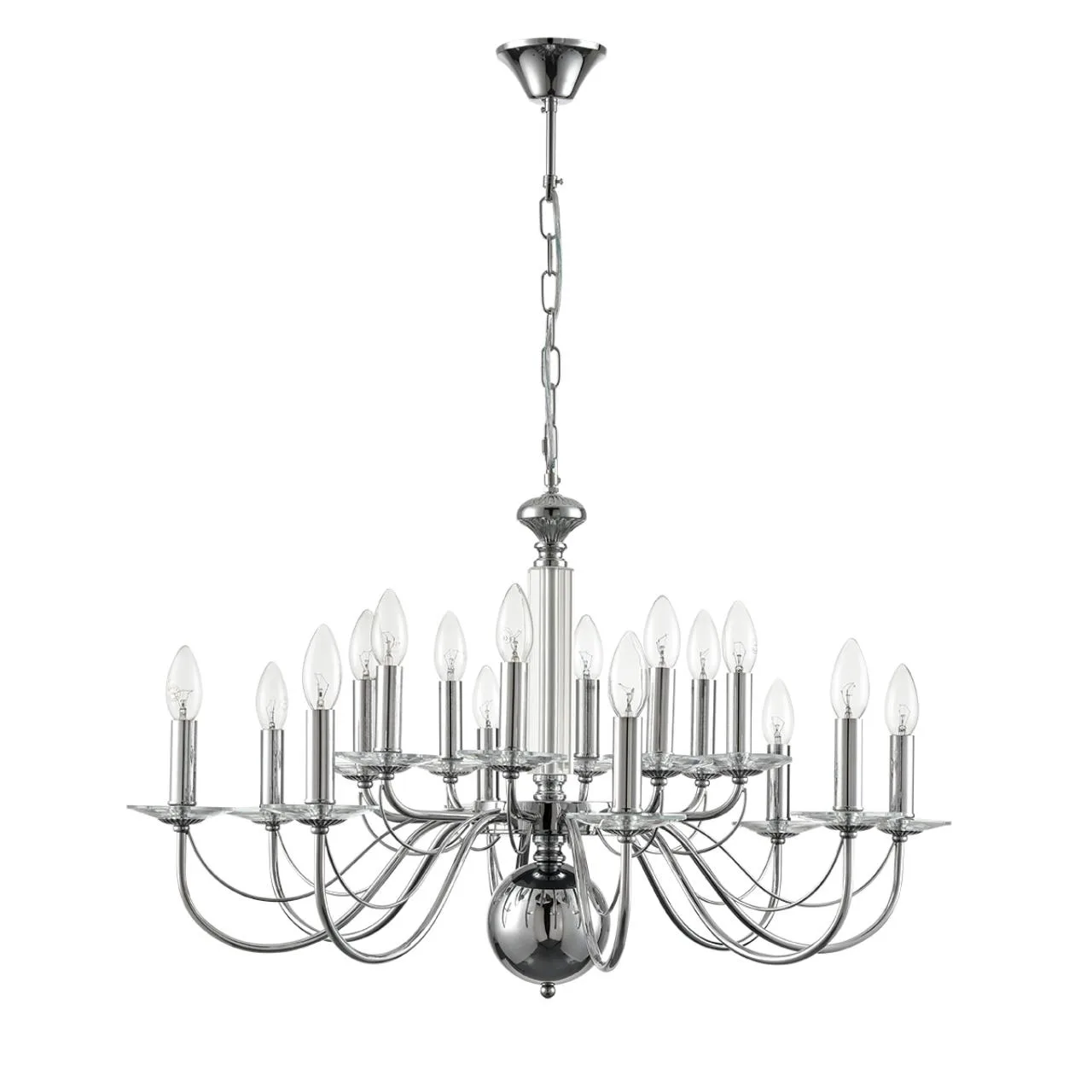 Lumion 8034/16 CLASSI LN26 082 хром, металл/стекло Люстра подвесная Е14 16*40W 220V INCANTO — главное фото товара