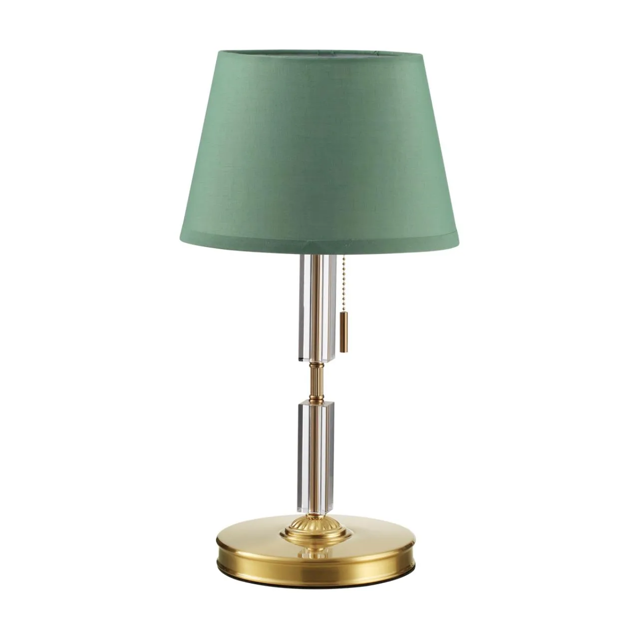 Odeon Light 4887/1T MODERN ODL_EX22 159 бронзовый/зеленый/абажур ткань Настольная лампа E27 1*60W LONDON — главное фото товара