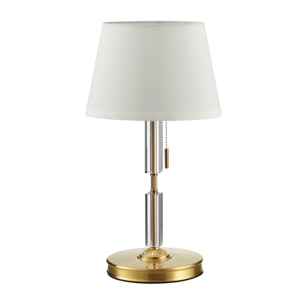 Odeon Light 4894/1T MODERN ODL_EX22 161 бронзовый/белый/абажур ткань Настольная лампа E27 1*60W LONDON — главное фото товара