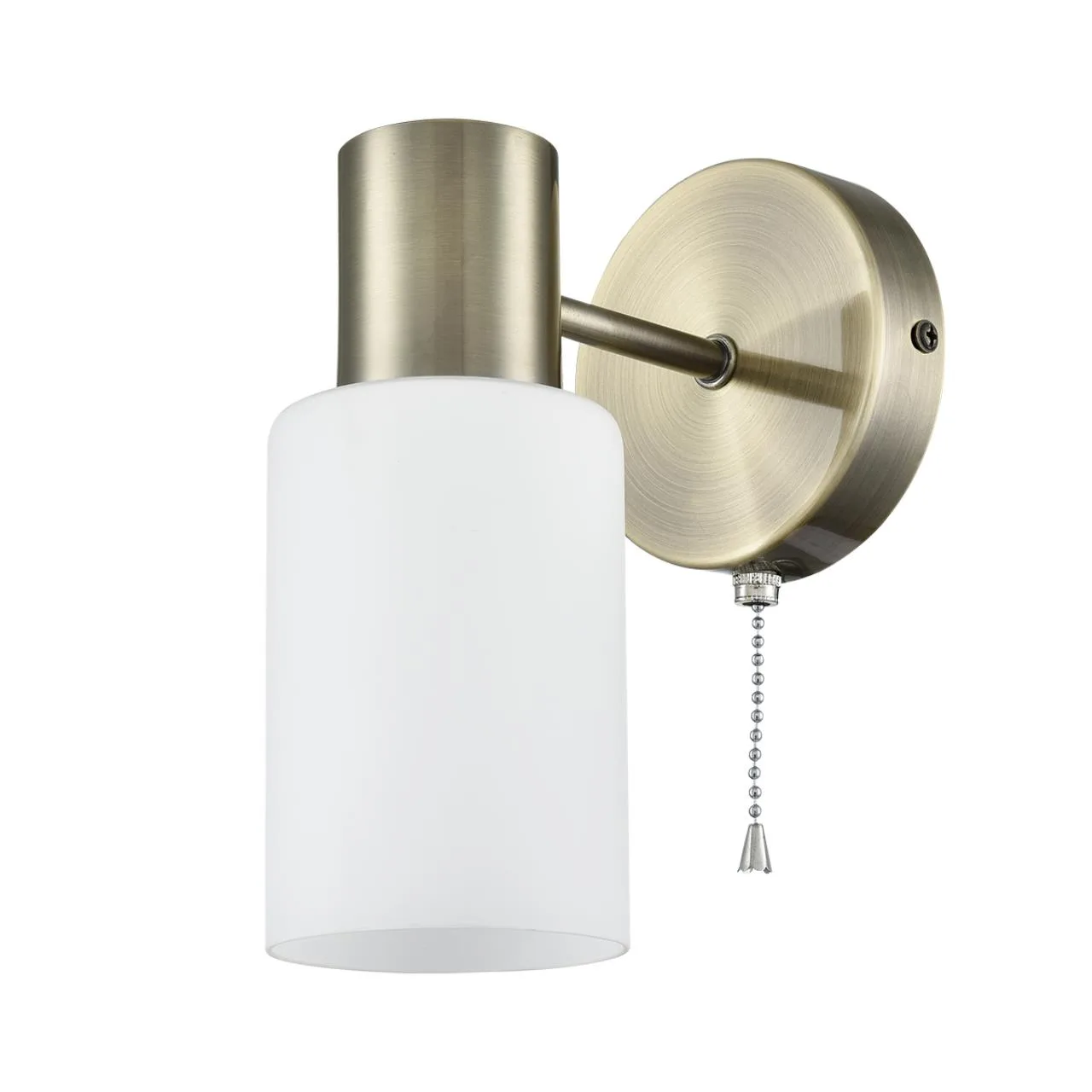 Lumion 8100/1W COMFI LN26 106 бронза/белый металл/стекло Бра Е14 1*40W 220V MAVE — главное фото товара