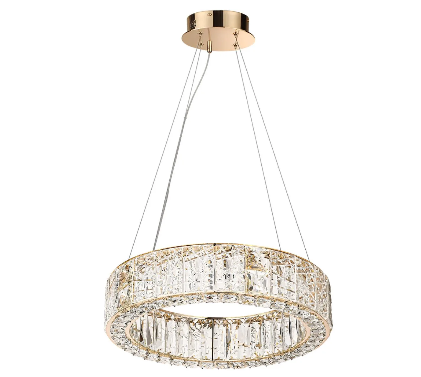 Odeon Light 5071/60L HALL ODL24 595 золото/прозрачный/металл/хрусталь/стекло Люстра LED 46W 3700K VERSION — главное фото товара