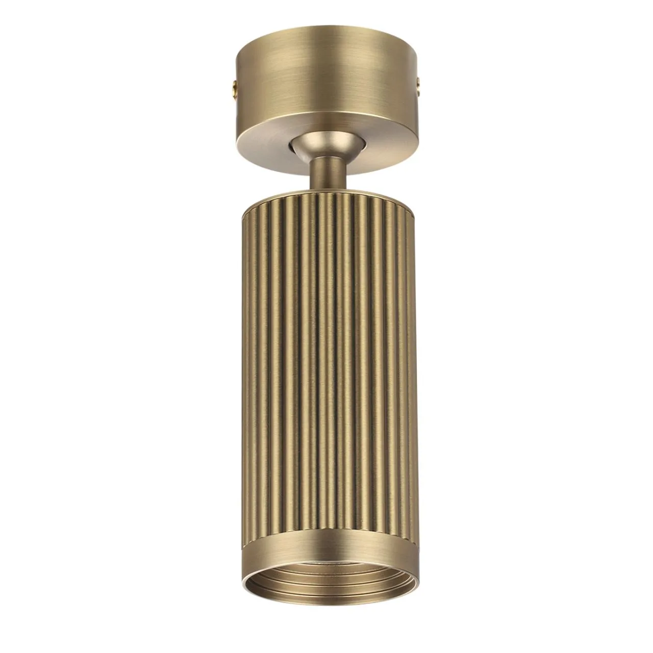 Odeon Light 7013/1C HIGHTECH ODL25 331 Потолочный св-к поворотный на 360° металл/под латунь IP20 LED GU10 10W 220V MANCHESTER — главное фото товара