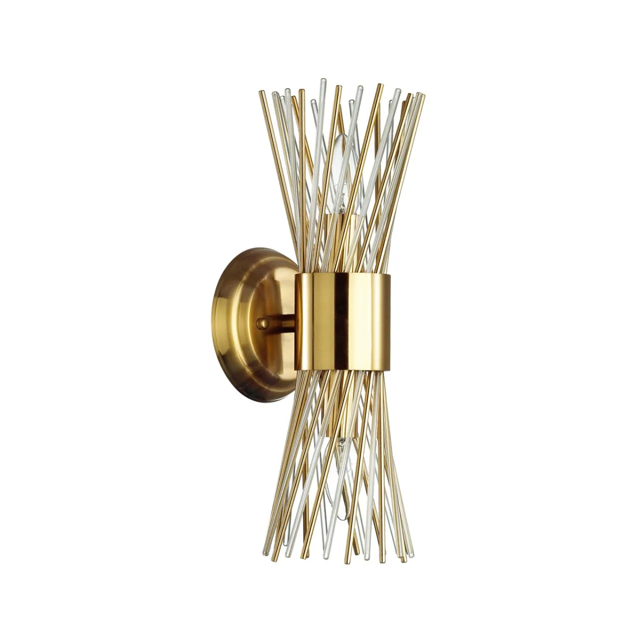 Odeon Light 4839/2W HALL ODL21 420 золото/металл/стекло Бра E14 2*40W ORTA — главное фото товара