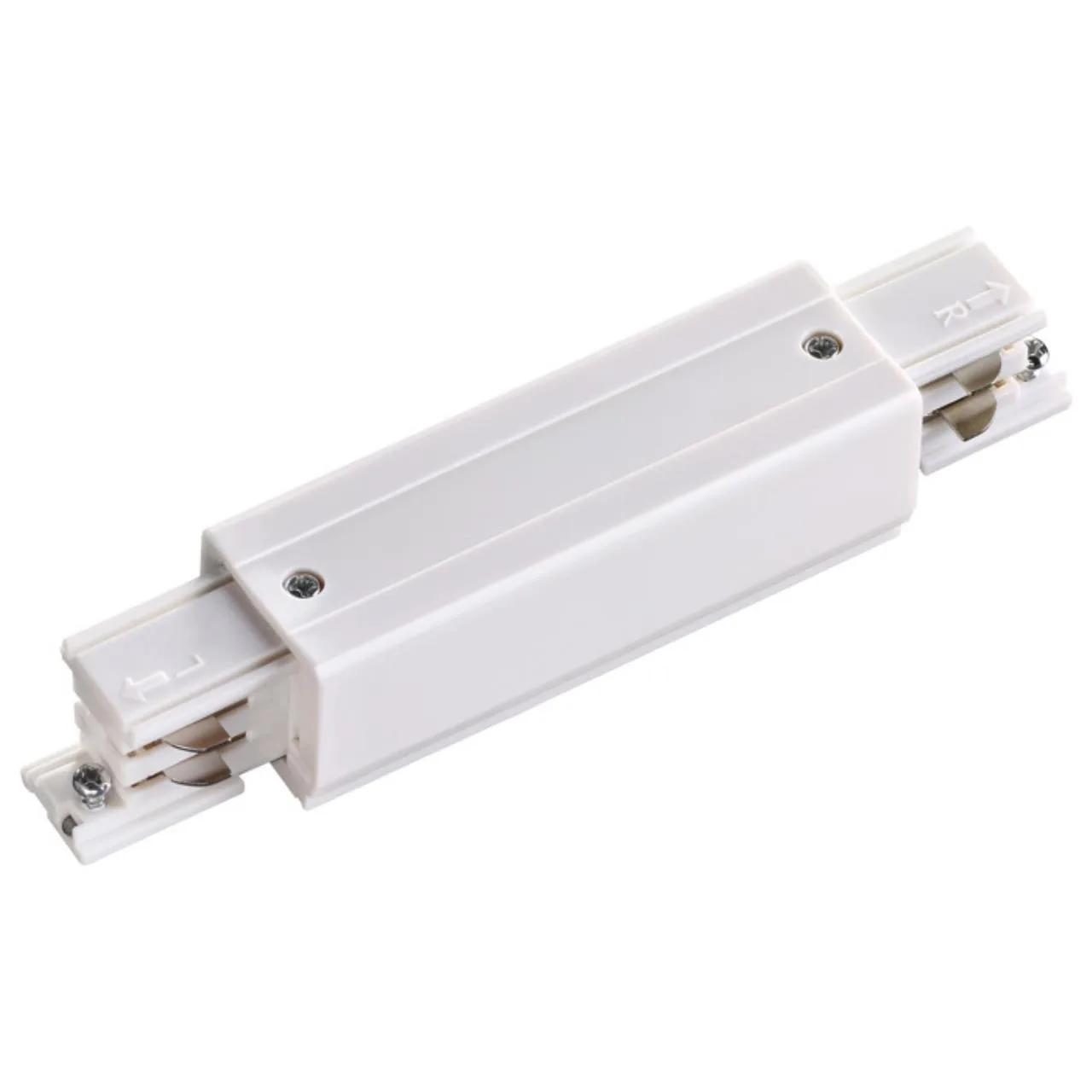 Novotech 135050 PORT NT19 299 белый Соединитель с токопроводом прямой внешний для трехфазн. шинопровода IP20 — главное фото товара