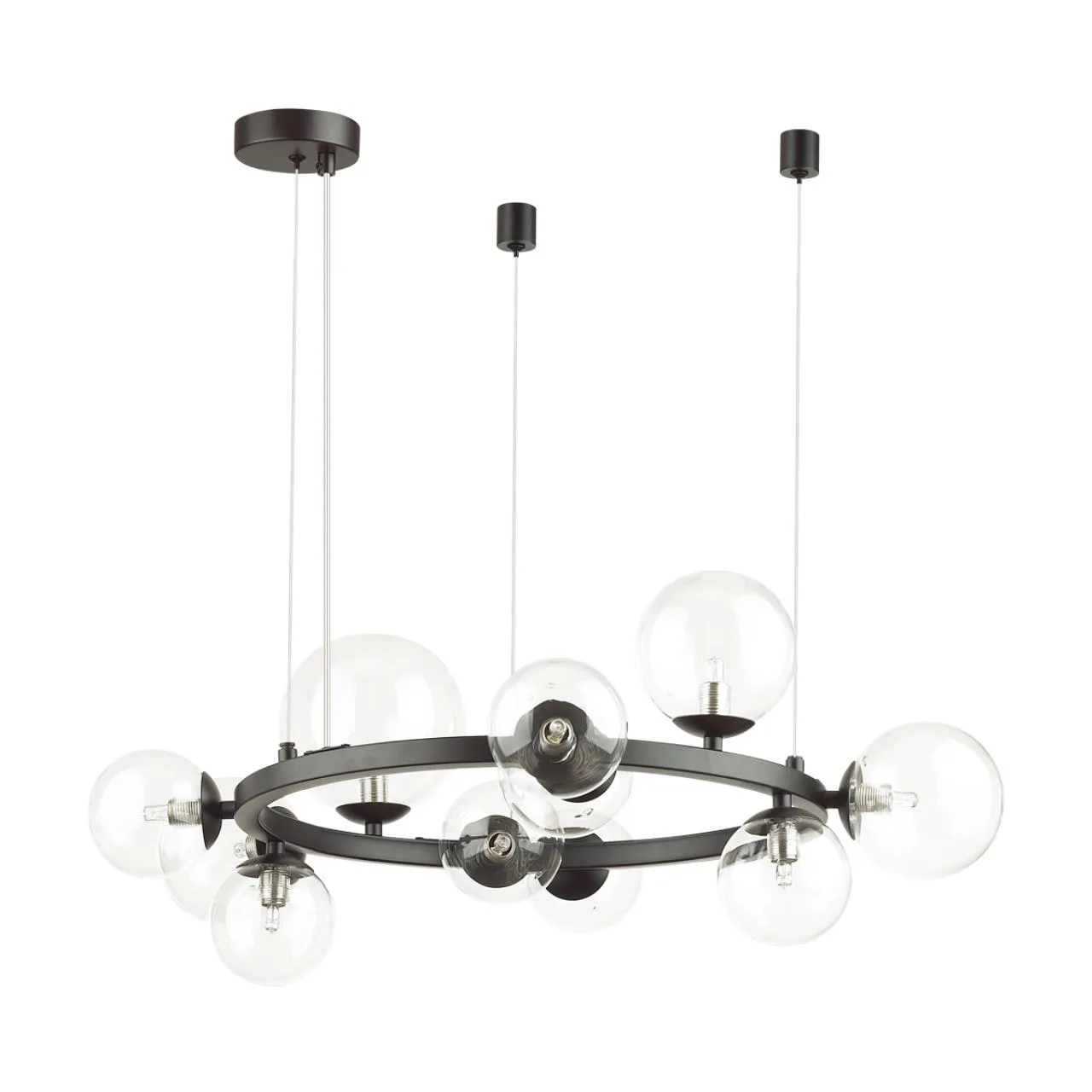 Odeon Light 4818/11 MODERN ODL21 535 черный/прозрачный Люстра G9 11*40W TOVI — главное фото товара