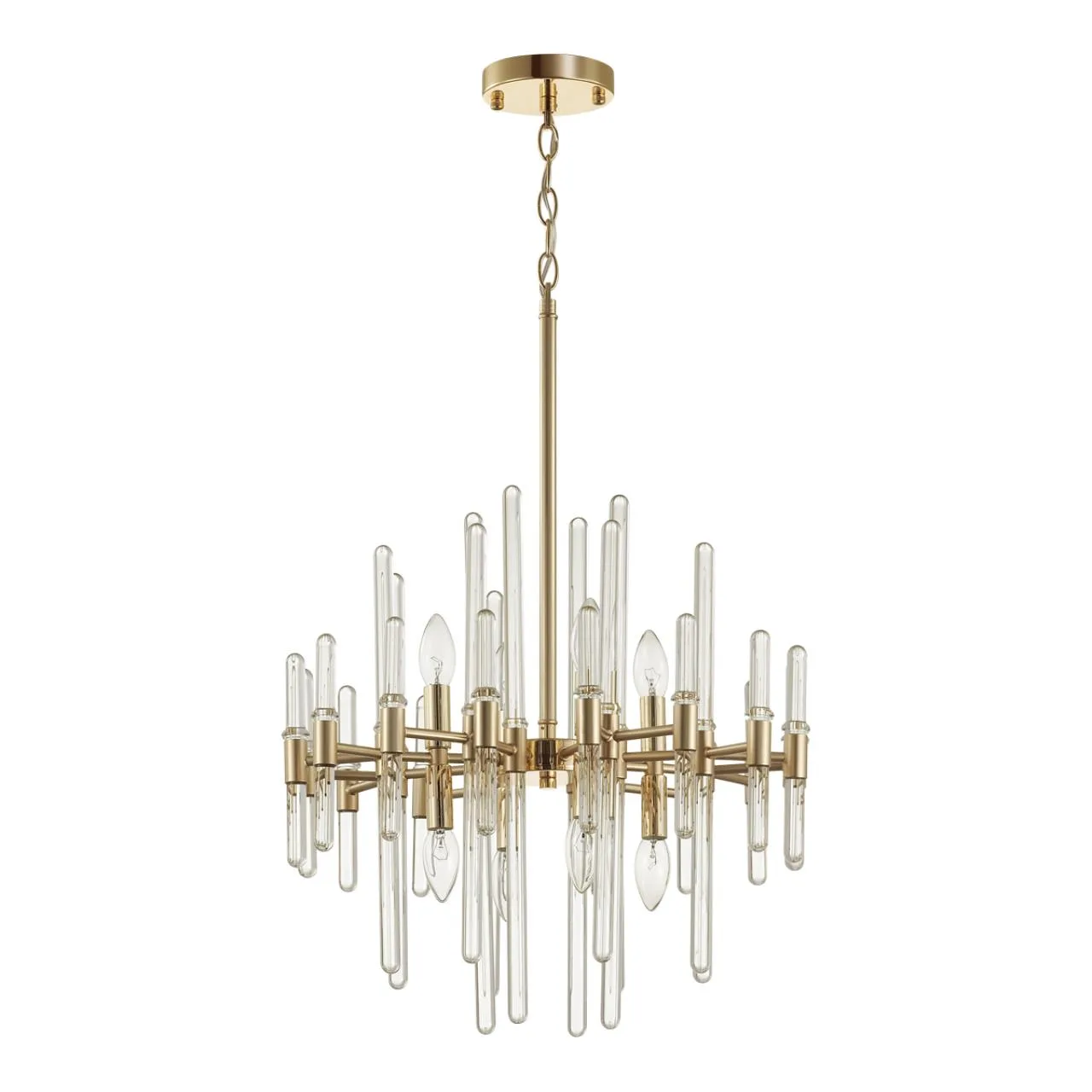 Odeon Light 4988/8 HALL ODL22 641 золотой/стекло Люстра E14 8*40W STIKA — главное фото товара