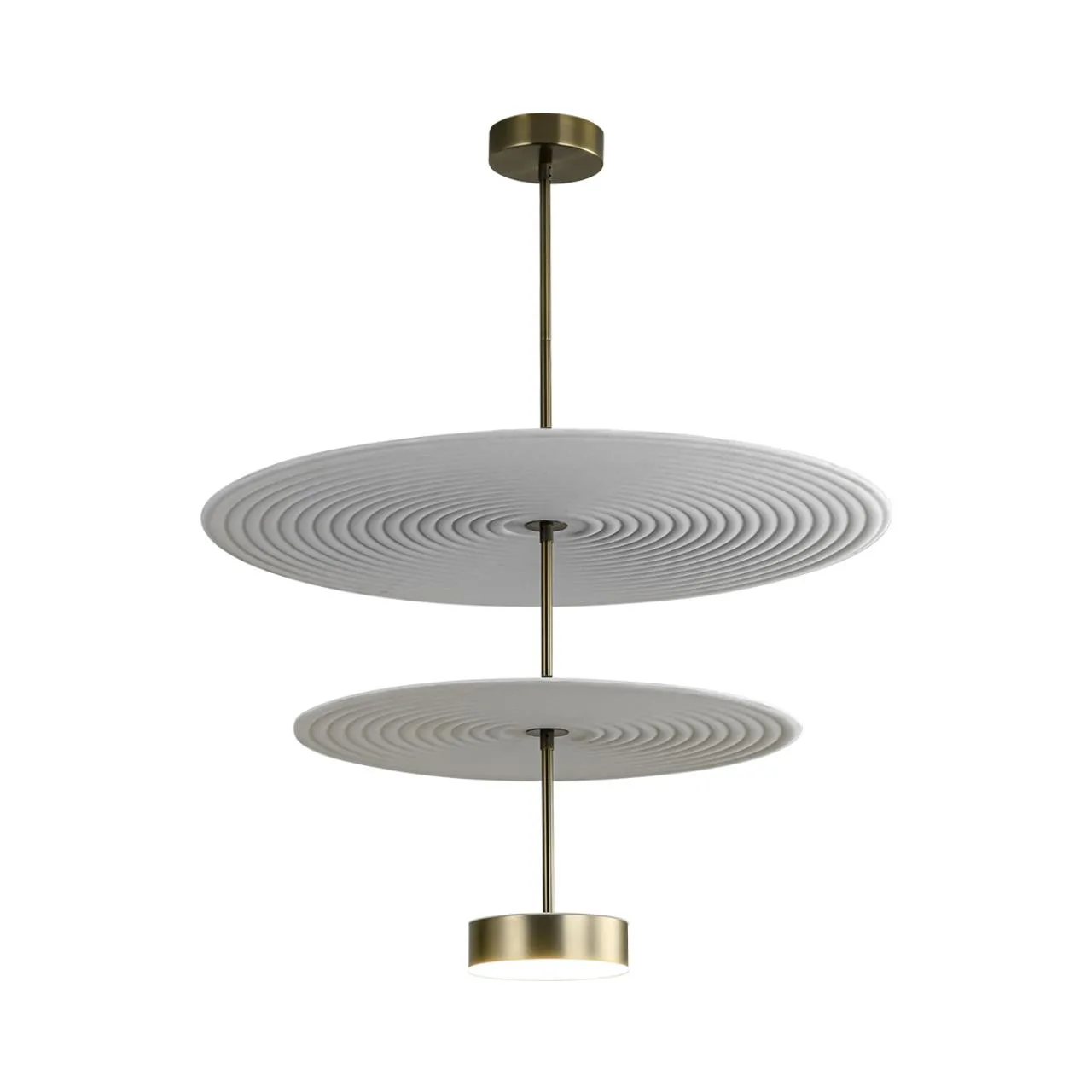 Odeon Light 7035/20CA L-VISION ODL25 189 Потолочный светильник металл/фетр/акрил/бронза/белый/серый IP20 1*20W 3000K 220V FELT — главное фото товара