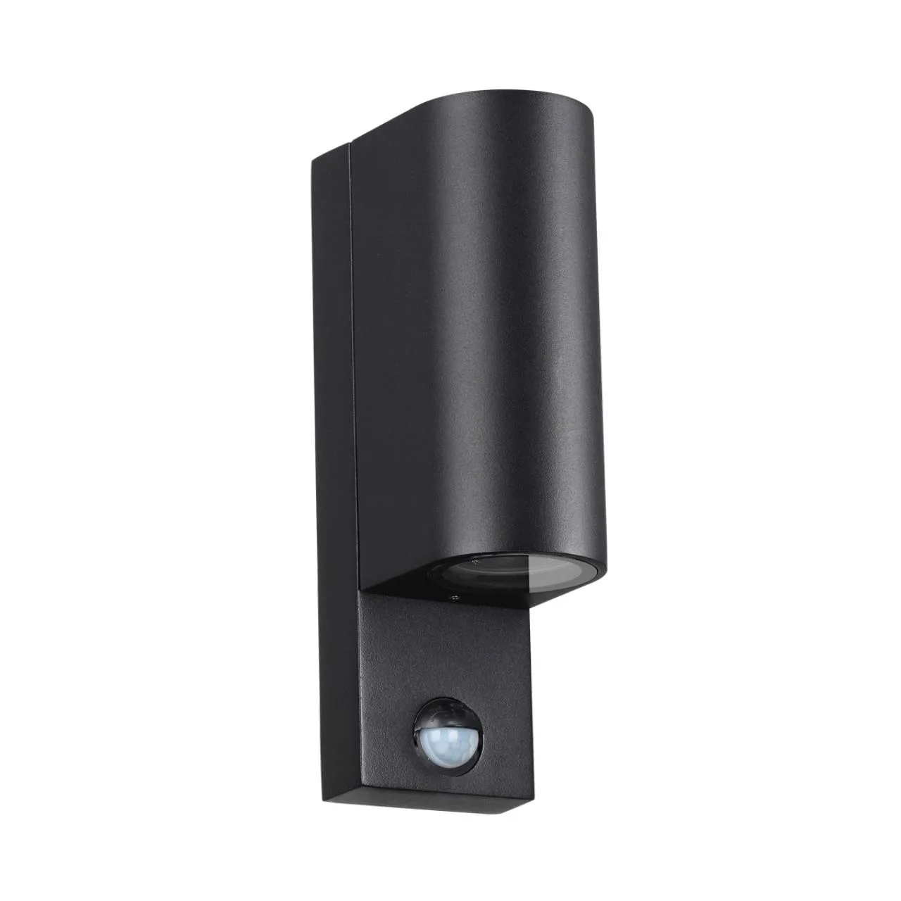 Odeon Light 4390/2W HIGHTECH ODL23 000 черный/металл/пвх стойкий к УФ излучению Настенный светильник с датчиком движения IP44 LED GU10 14W MOTTO — главное фото товара