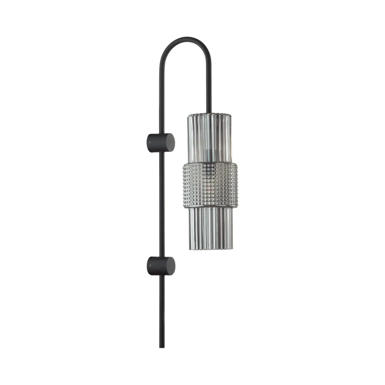 Odeon Light 5016/1W MODERN ODL23 405 черный/дымчатый металл/стекло Бра E14 1*40W PIMPA — главное фото товара