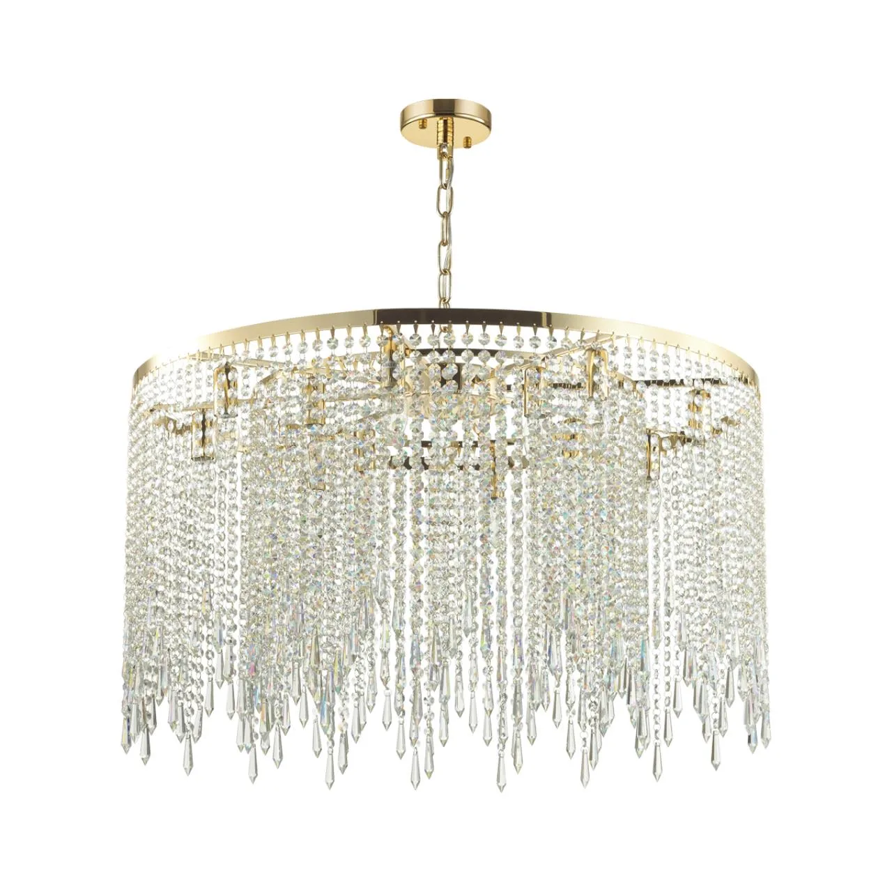 Odeon Light 5028/12 MODERN ODL23 619 золотой/прозрачный металл/хрусталь Люстра E14 12*40W CHOKKA — главное фото товара