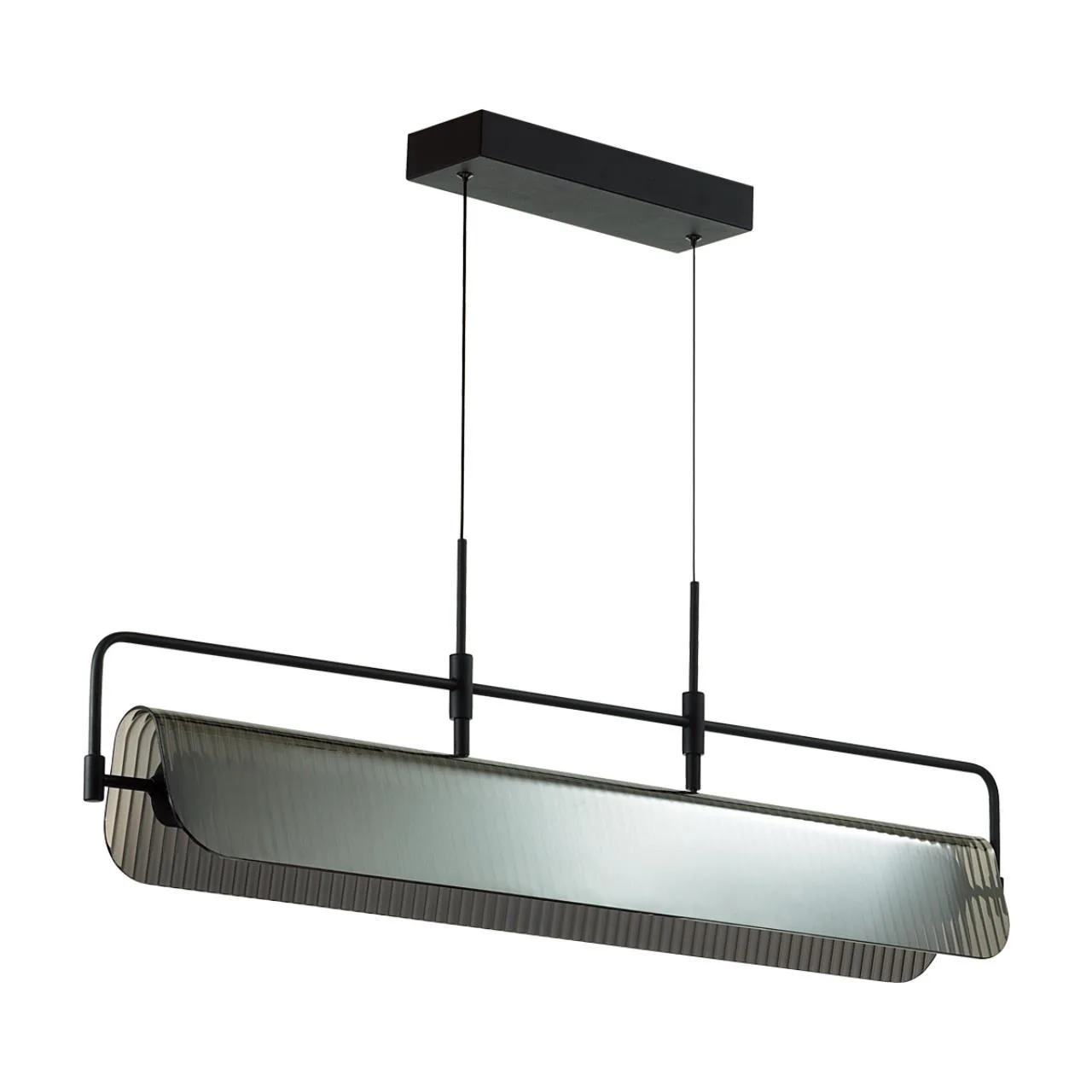 Odeon Light 5056/35LA L-VISION ODL24 387 черный/дымчатый/металл/стекло/акрил Люстра LED 35W 3000К LINER — главное фото товара