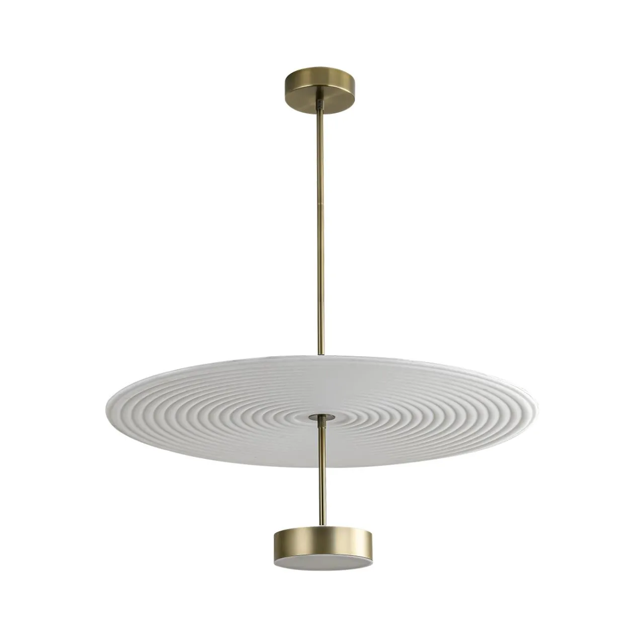 Odeon Light 7035/20CL L-VISION ODL25 189 Потолочный светильник металл/фетр/акрил/бронза/белый/серый IP20 1*20W 3000K 220V FELT — главное фото товара