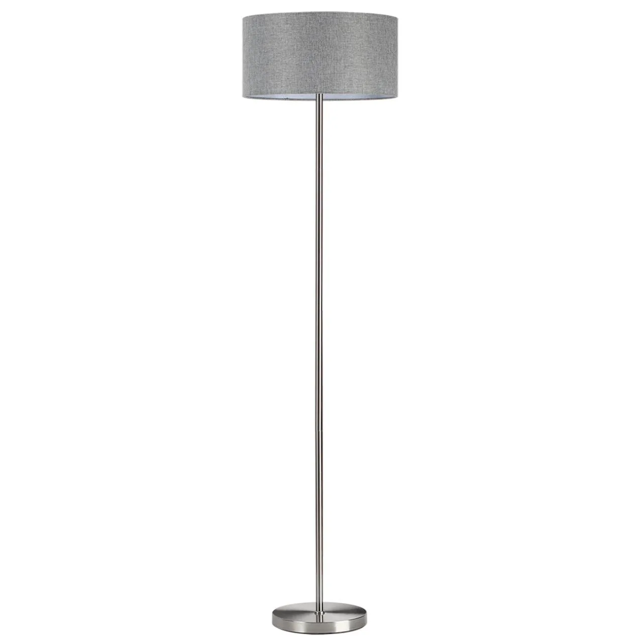 Lumion 8251/2F MODERNI LN26 530 никель/серый, металл/текстиль Торшер Е27 2*60W 220V NIKKI — главное фото товара