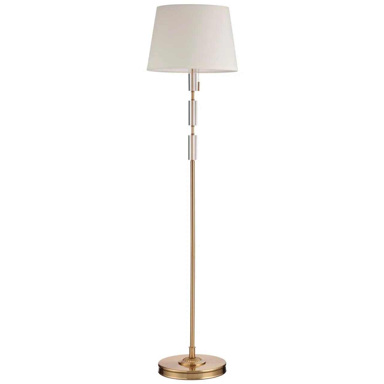 Odeon Light 4894/1F MODERN ODL_EX22 161 бронзовый/белый/абажур ткань Торшер E27 1*60W LONDON — главное фото товара