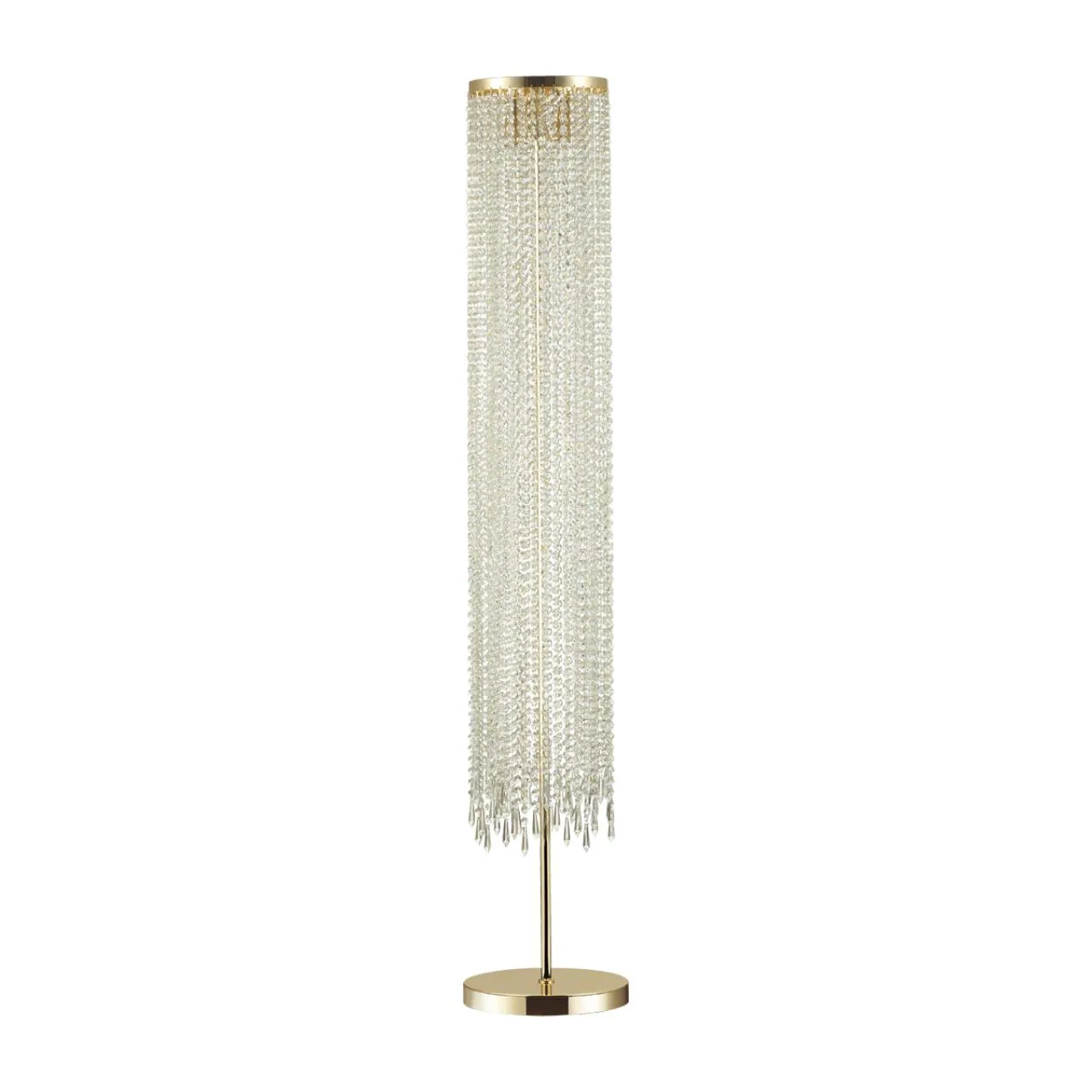 Odeon Light 5028/3F MODERN ODL23 619 золотой/прозрачный металл/хрусталь Торшер GU10 3*50W CHOKKA — главное фото товара