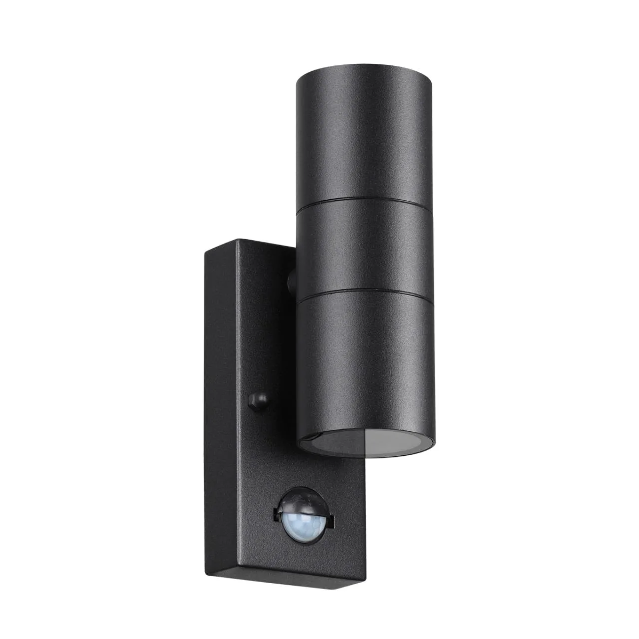 Odeon Light 4389/2W HIGHTECH ODL23 000 черный/металл/пвх стойкий к УФ излучению Настенный светильник с датчиком движения IP44 LED GU10 14W MOTTO — главное фото товара