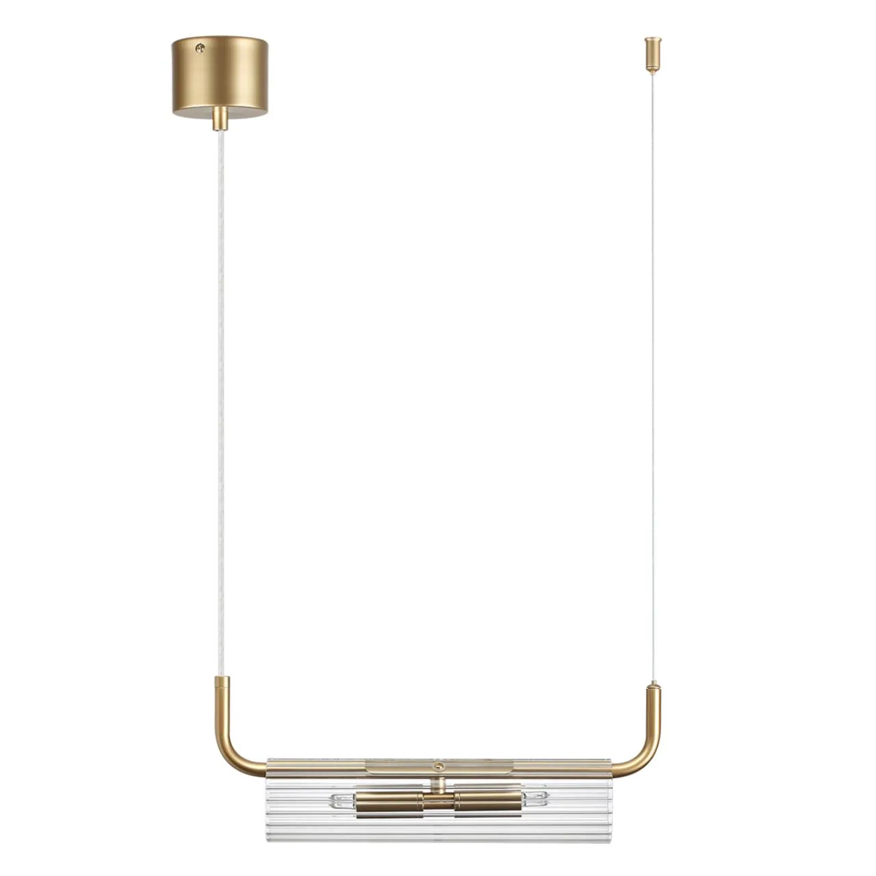 Lumion 6560/2 SUSPENTIONI LN26 282 золотой/прозрачный/металл/стекло Подвес G9 2*20W 220V TORONTO — главное фото товара
