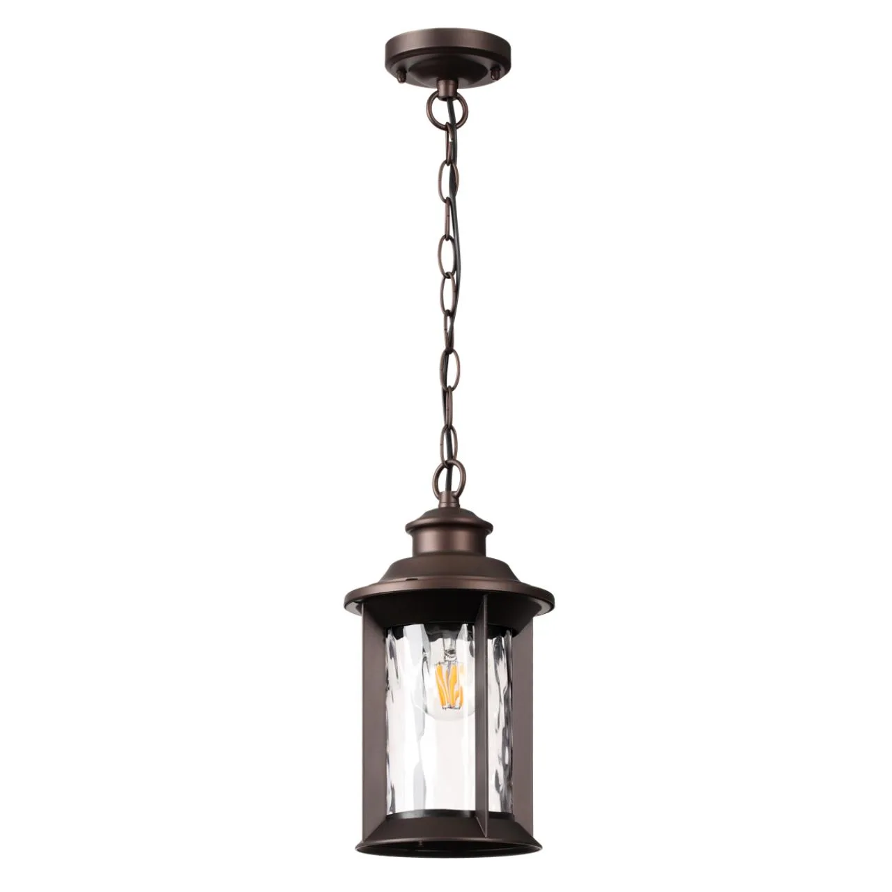 Odeon Light 4961/1 NATURE ODL22 703 темно-коричневый/стекло Ландшафтный подвес E27 1*60W IP44 MAVRET — главное фото товара