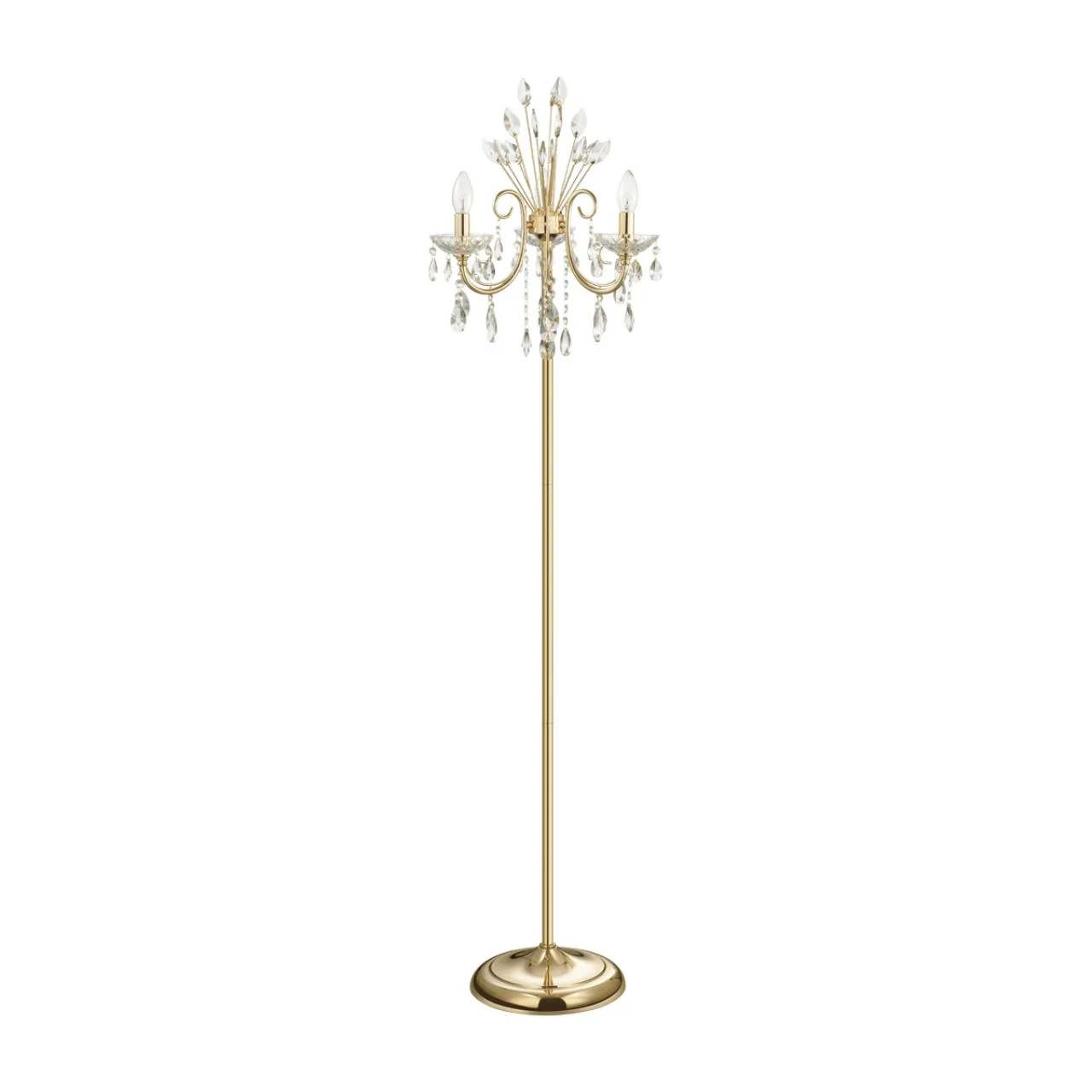Odeon Light 4977/3F HALL ODL23 627 золотой/хрусталь Торшер E14 3*40W VERSIA — главное фото товара