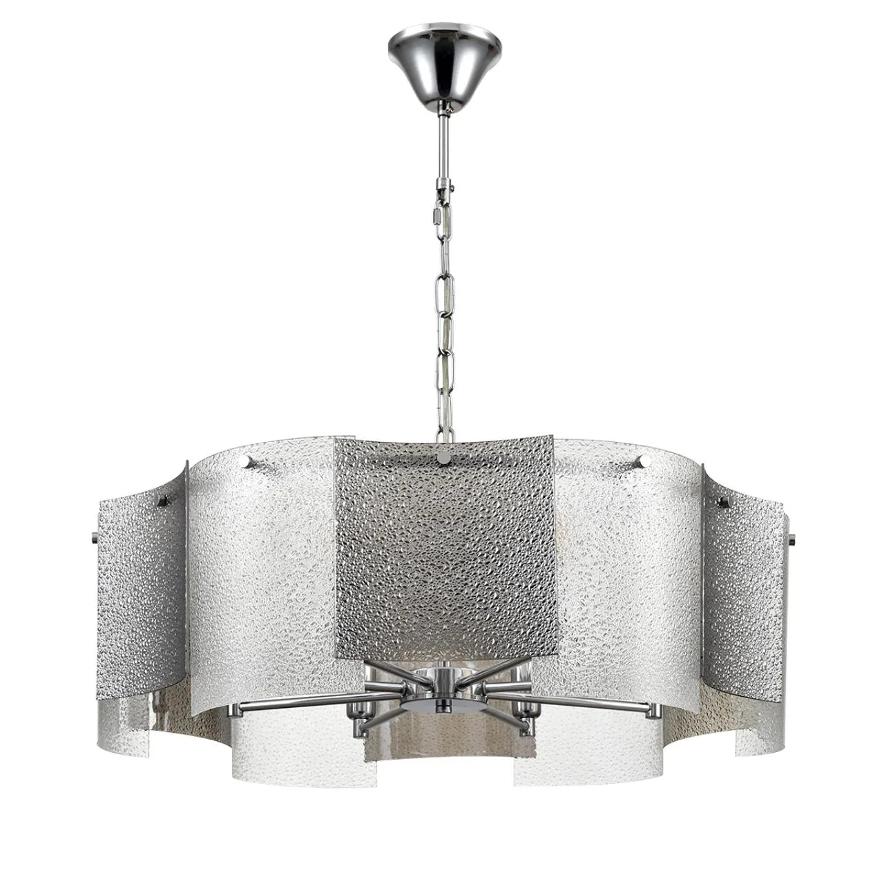 Lumion 6594/8 MODERNI LN26 204 хром/тонированное стекло, металл/стекло Люстра подвесная E14 8*40W 220V DANDY — главное фото товара