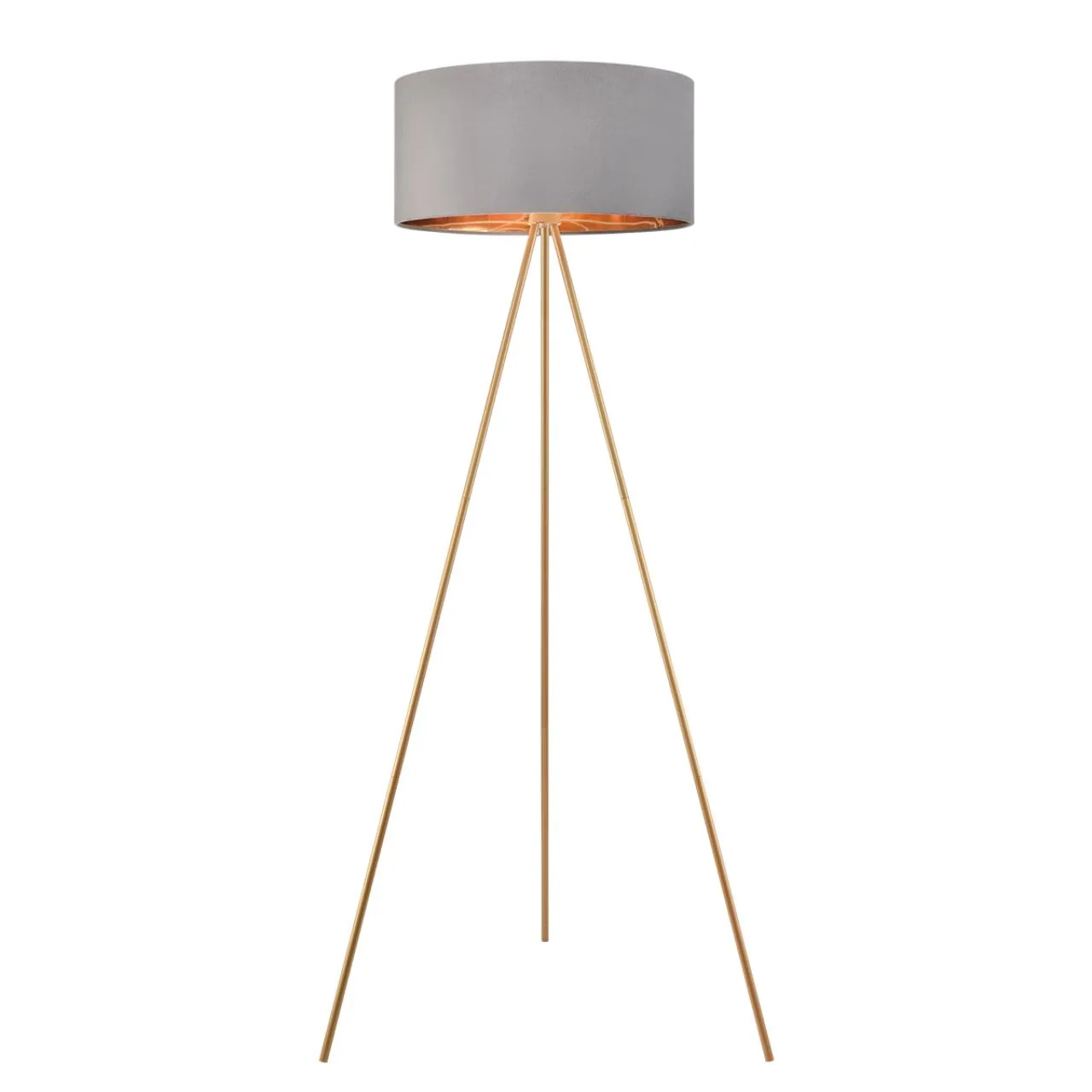 Lumion 8075/1F NEOCLASSI LN26 466 золото/серый, металл/текстиль Торшер E27 1*60W 220V AVIOLA — главное фото товара