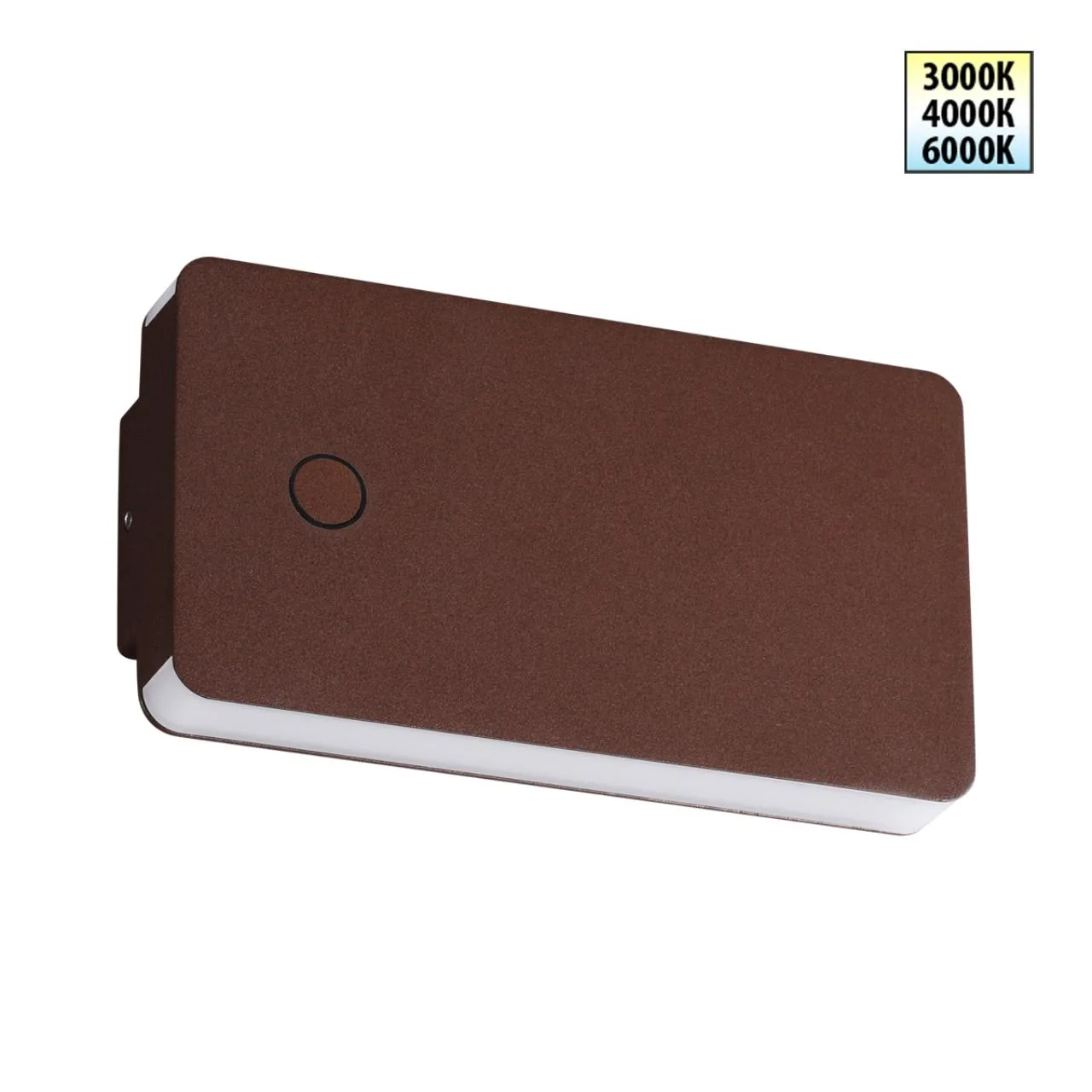 Novotech 359591 STREET NT25 000 коричневый Светильник ландшафтный с переключ. цв. температуры IP54 LED 10W 100-240V 3000К\4000К\6000К STRAIT — главное фото товара