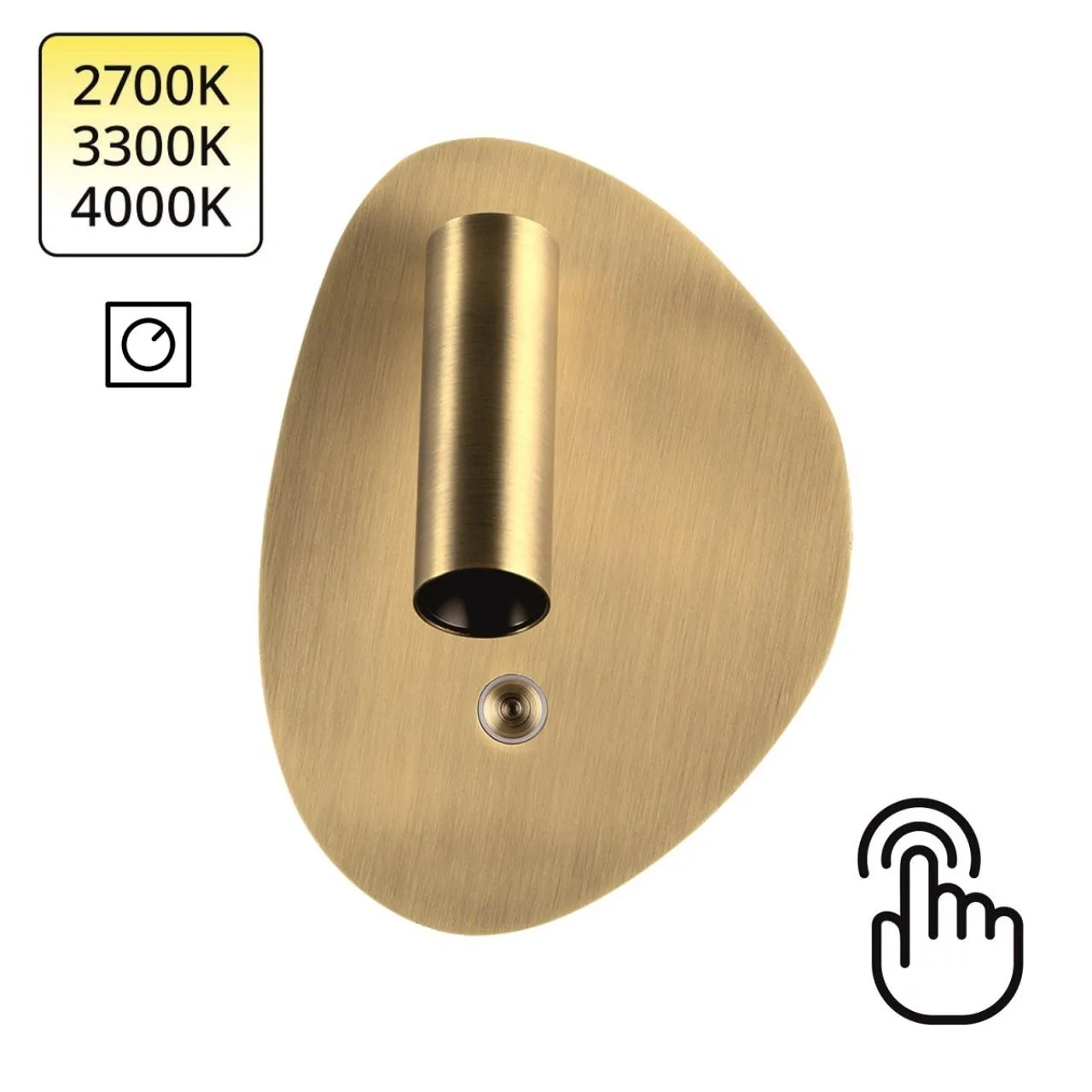 Odeon Light 7185/9WLU УЦЕНКА(НЕВОЗВРАТНЫЙ ТОВАР) HIGHTECH ODL26 471 светильник брашированная бронза/металл IP20 LED 9W 580Лм 2700K/3300K/4000K 120° 220-240V ROY — главное фото товара
