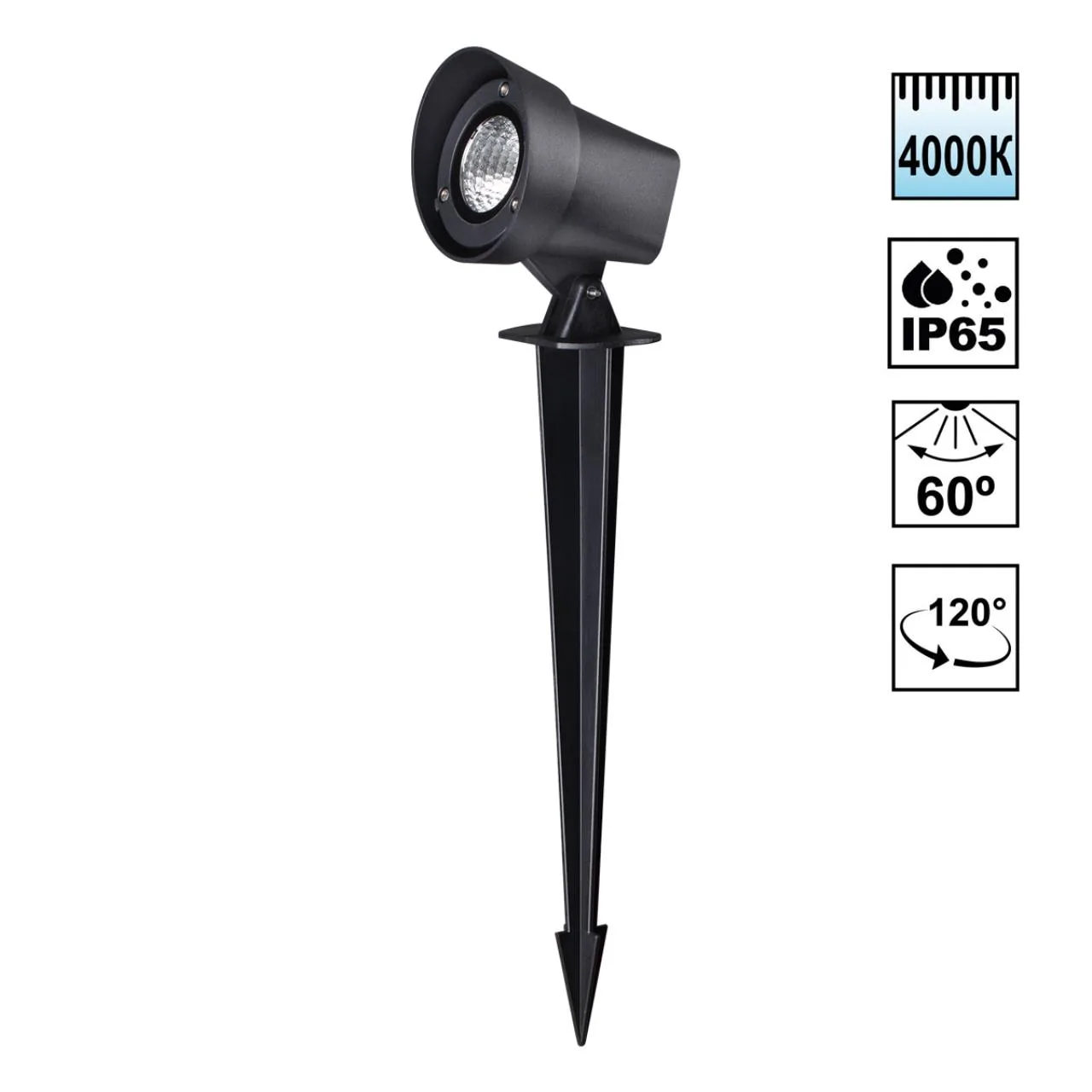 Novotech 359530 STREET NT25 черный Светильник ландшафтный светодиодный грунтовый IP65 LED 13W 110-240V 1040Лм 4000К LANDSCAPE — главное фото товара