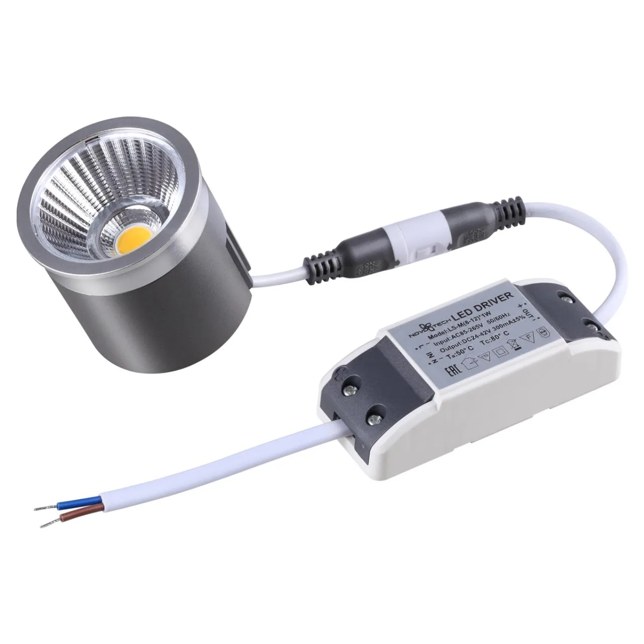 Novotech 358430 DIOD NT20 547 серебро Модуль в комплекте с драйвером IP20 LED 4000К 10W 220-240V — главное фото товара