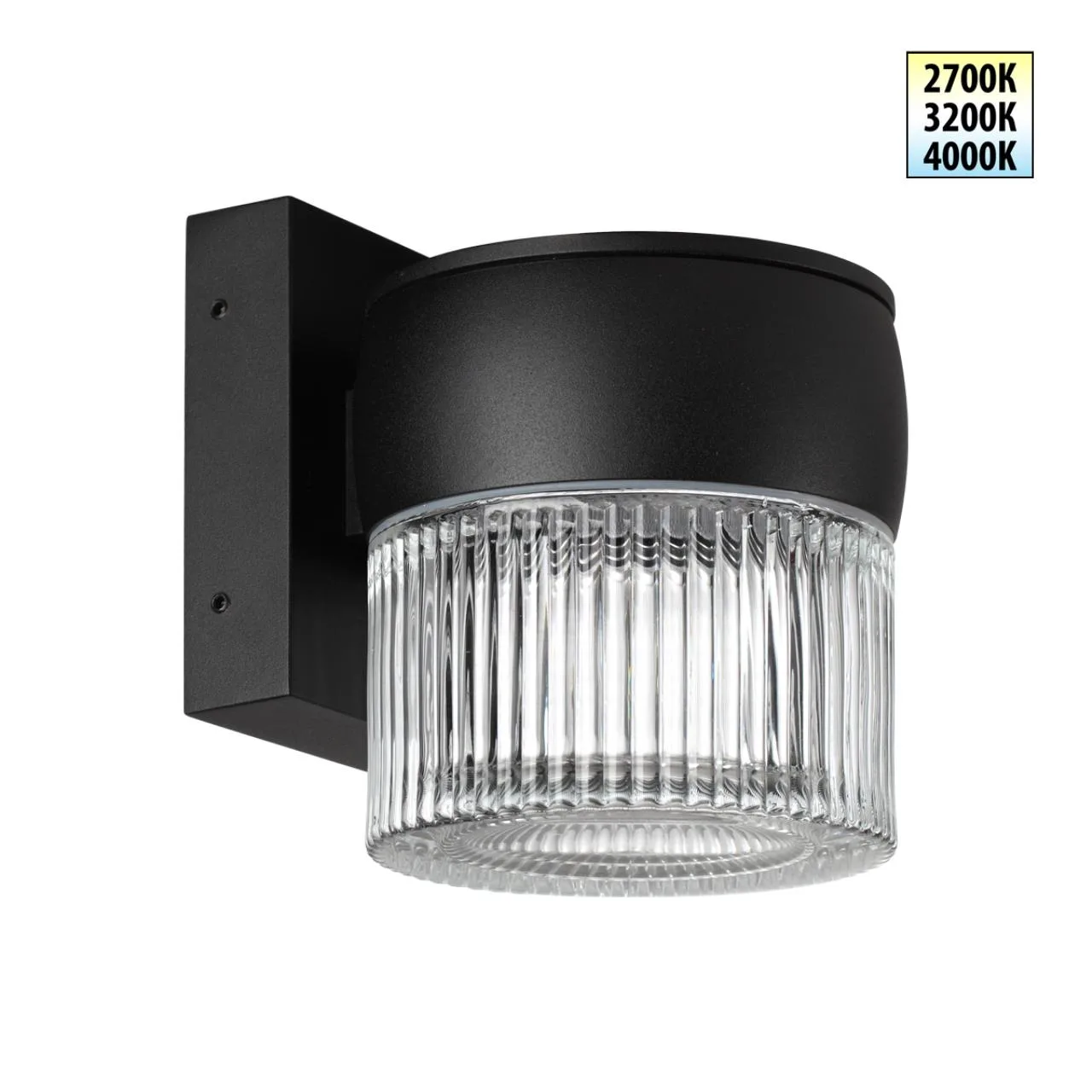 Novotech 359717 STREET NT25 718 черный Светильник ландшафтный с переключателем цв. температуры IP65 LED 8W 100-240V 2700К/3200К/4000К ESTIMA — главное фото товара