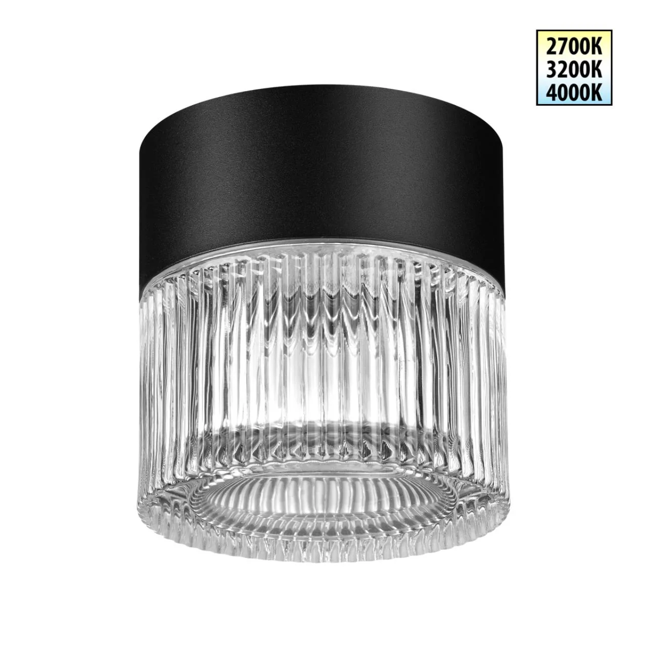 Novotech 359716 STREET NT25 714 черный Светильник ландшафтный с переключ. цветовой температуры IP65 LED 12W 100-240V 2700К\3200К\4000К ESTIMA — главное фото товара