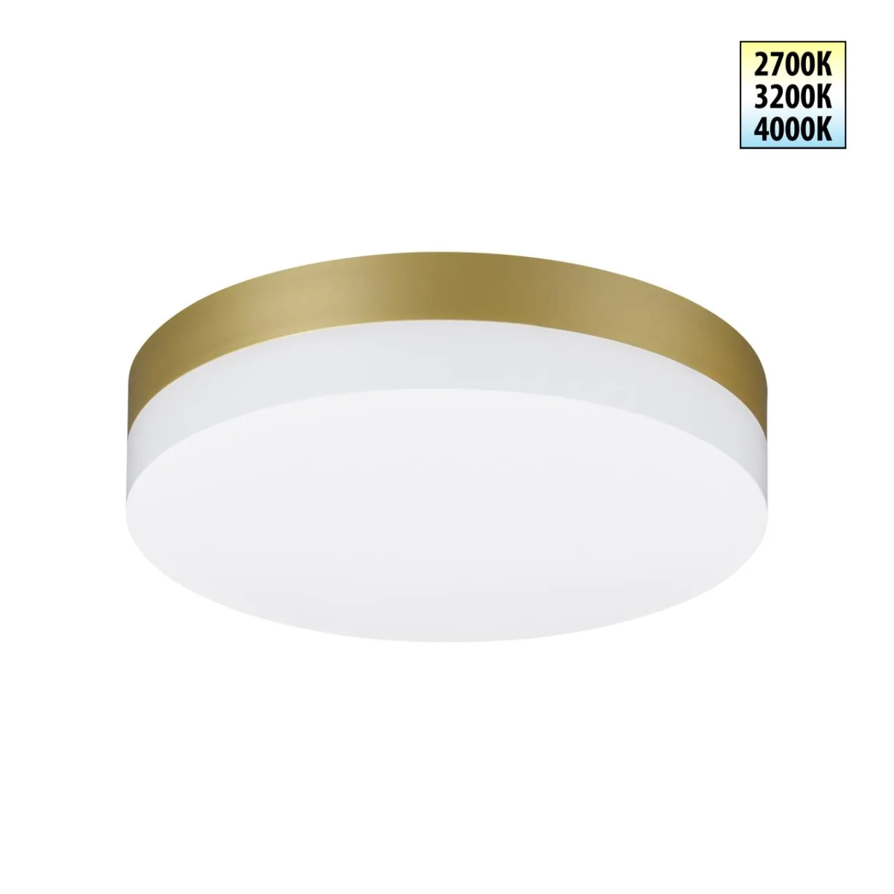 Novotech 359732 STREET NT25 780 золото матовое Светильник ландшафтный с переключ. цв. температуры и мощности IP65 LED 12/15/18W 180-265V 2700К\3200К\4000К OPAL — главное фото товара
