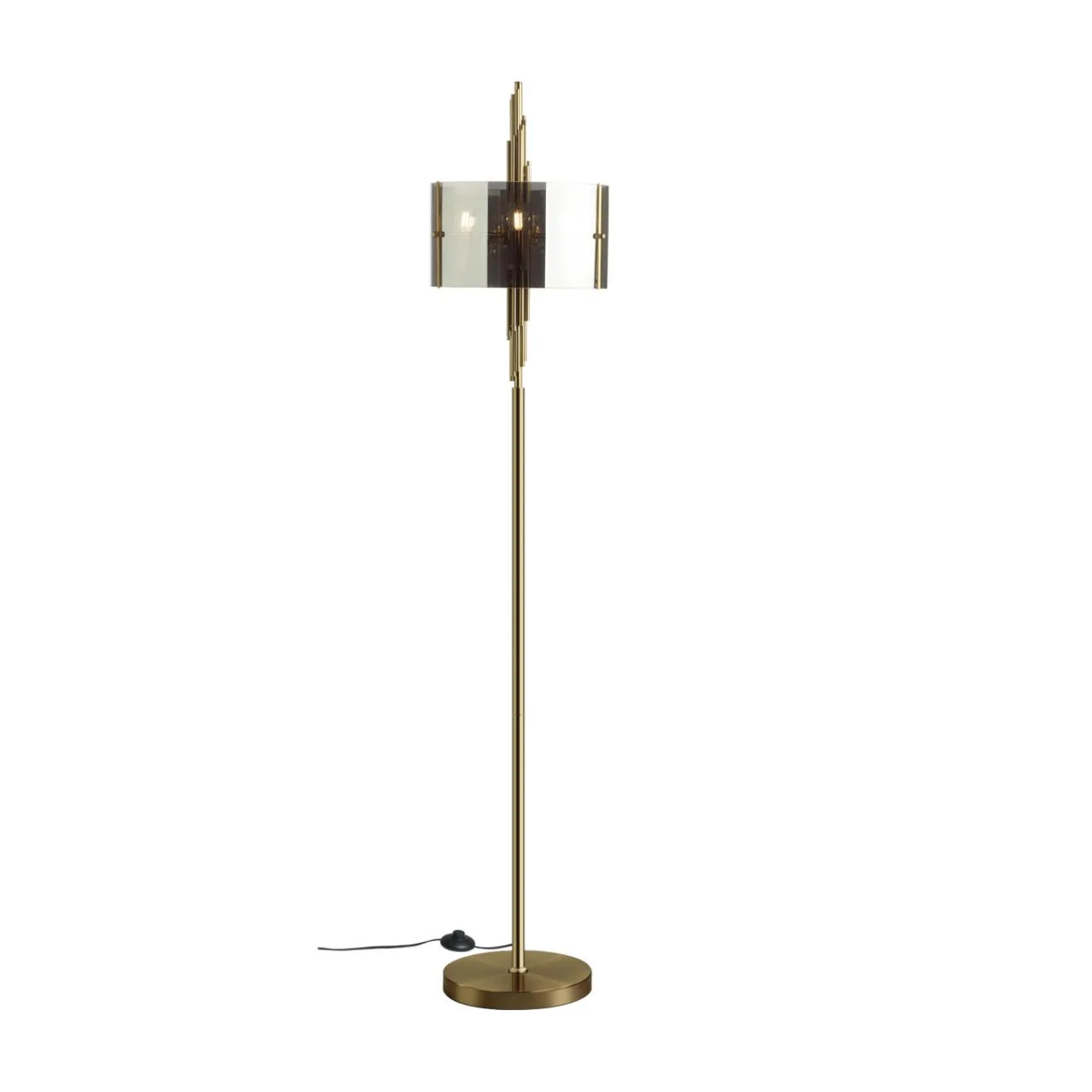 Odeon Light 4895/3F MODERN ODL_EX23 000 бронзовый/дымчатый/металл/стекло Торшер E27 3*40W MARGARET — главное фото товара
