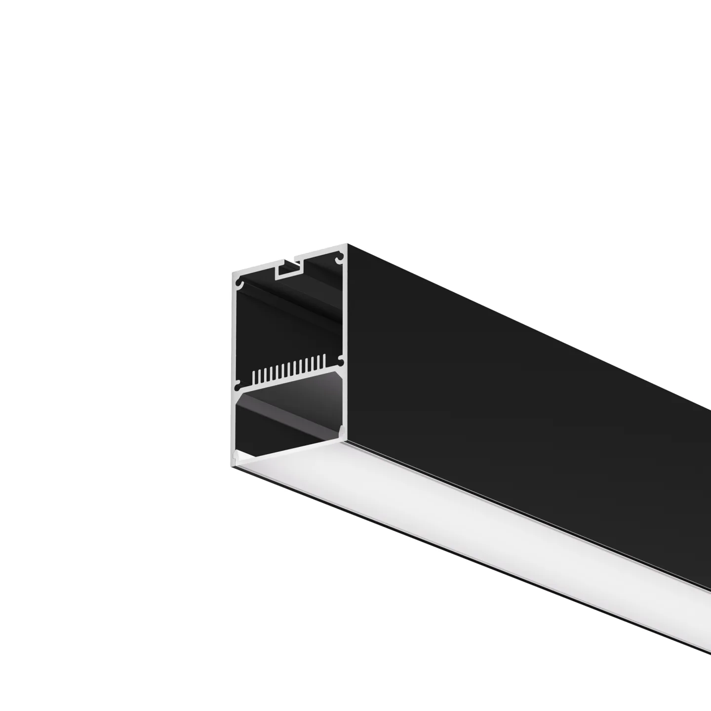 Led Strip Алюминиевый профиль накладной-подвесной 50х70 (Черный, 2 м), ALM-5070-B-2M 633017 — главное фото товара