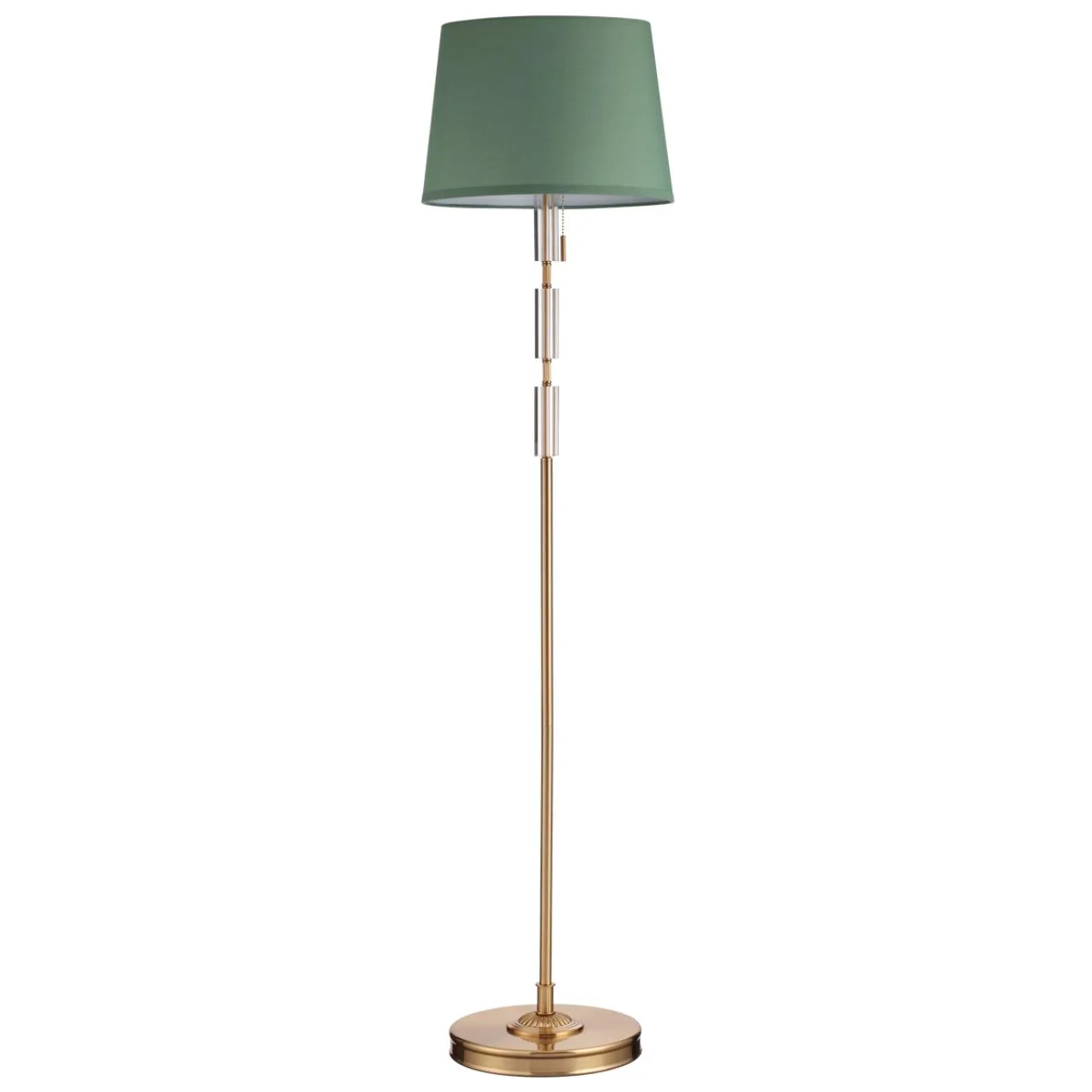 Odeon Light 4887/1F MODERN ODL_EX22 159 бронзовый/зеленый/абажур ткань Торшер E27 1*60W LONDON — главное фото товара